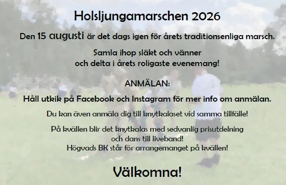 Holsljungamarschen 2026