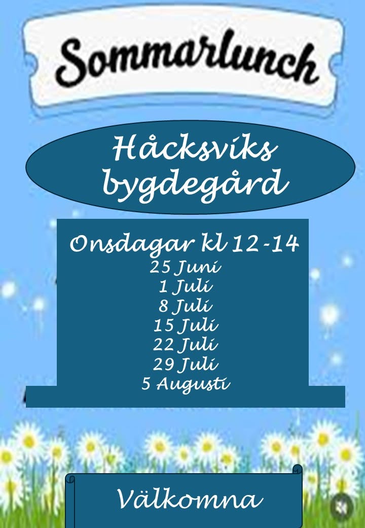 Sommarlunch onsdagar i Håcksvik