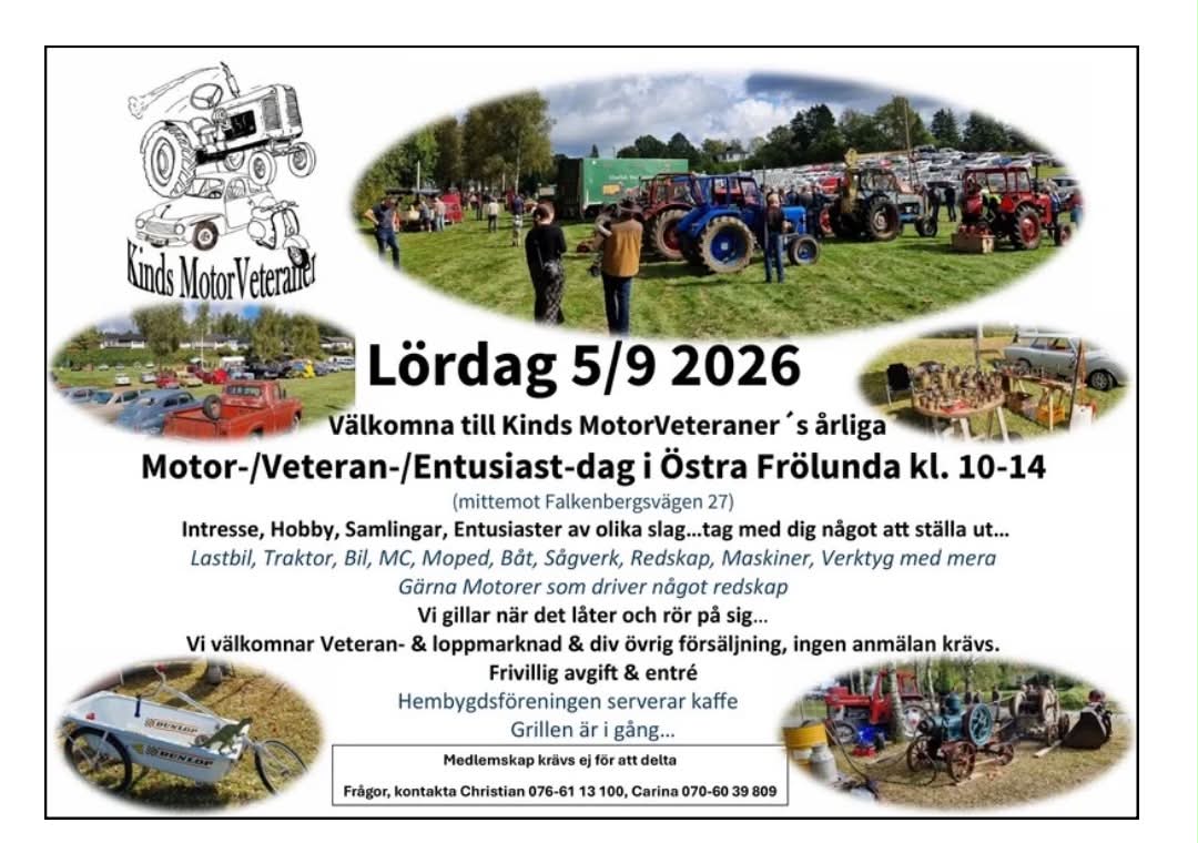 Säsongsavslutning Kinds MotorVeteraner