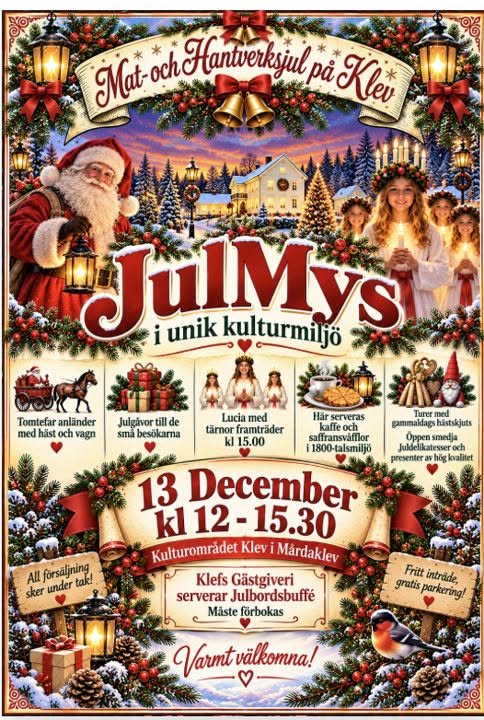 Jul- och hantverksjul på Klev