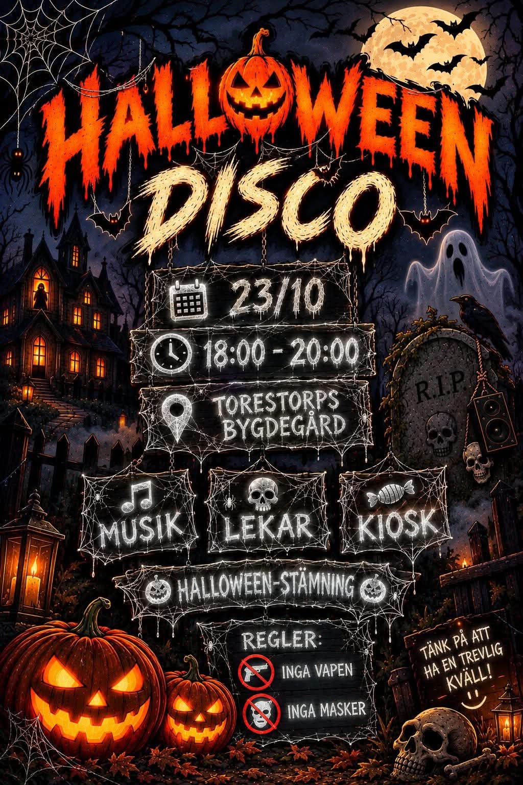 Halloweendisco i Torestorp